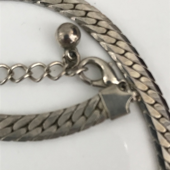 VINTAGE MCM MODERNIST ENAMEL JEWELRY SET SERPENTINE NECKLACE EARRINGS - Picture 7 of 10